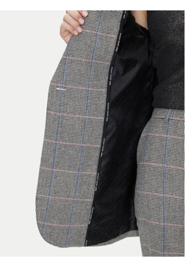 Pepe Jeans Marynarka Flavia PL402503 Szary Regular Fit. Kolor: szary. Materiał: syntetyk