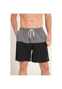 JAY-PI - Męskie Kąpielówki beachwear elastyczny pas do rozm. 7XL. Kolekcja: plus size. Kolor: czarny. Materiał: poliester, materiał #1