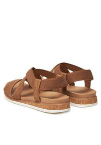 skechers - Skechers Sandały BOBS Desert Kiss Low 114705/CSNT Brązowy. Kolor: brązowy. Materiał: materiał