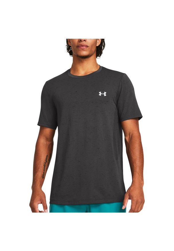 T-Shirt Under Armour Ua Vanish Sseamless Ss Dorosłych. Kolor: szary. Materiał: nylon, poliester