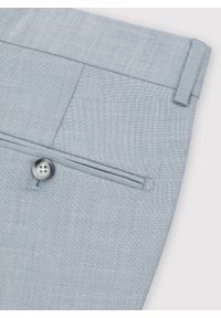 Pako Lorente - PAKO LORENTE – Błękitne spodnie ganiturowe. Kolor: niebieski. Materiał: poliester, wiskoza. Wzór: gładki. Styl: elegancki, młodzieżowy #4