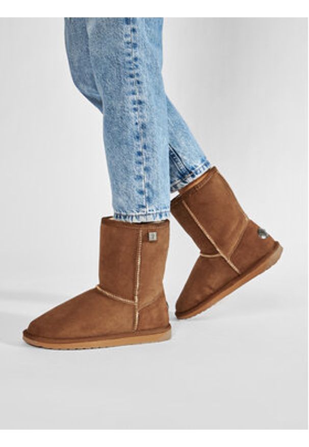 EMU Australia Śniegowce Platinum Stinger Slim Lo WP20002 Brązowy. Kolor: brązowy. Materiał: skóra