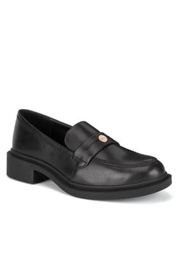 MEXX Mokasyny MX/011C-GRD Czarny. Kolor: czarny. Materiał: skóra
