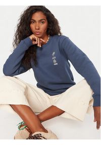 Roxy Bluza Surf Stoked ERJFT05018 Niebieski Regular Fit. Kolor: niebieski. Materiał: bawełna #4