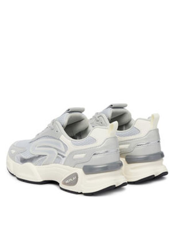 Replay - REPLAY Sneakersy GWSIR .000.C0001T Srebrny. Kolor: srebrny. Materiał: materiał