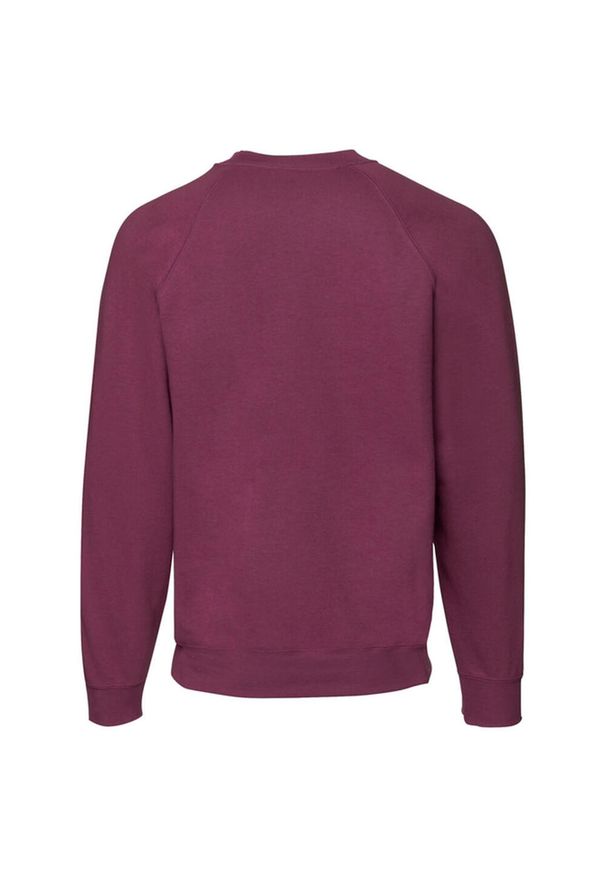 FRUIT OF THE LOOM - Klasyczna Bluza Raglanowa Unisex Dla Dorosłych. Kolor: czerwony, wielokolorowy, brązowy. Długość rękawa: raglanowy rękaw