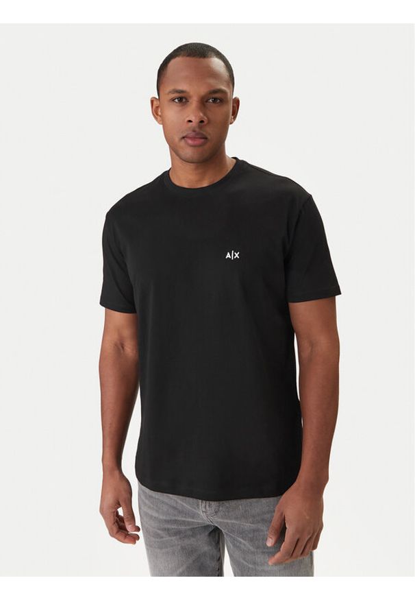Armani Exchange T-Shirt XM001568 AF10358 UC001 Czarny Regular Fit. Kolor: czarny. Materiał: bawełna