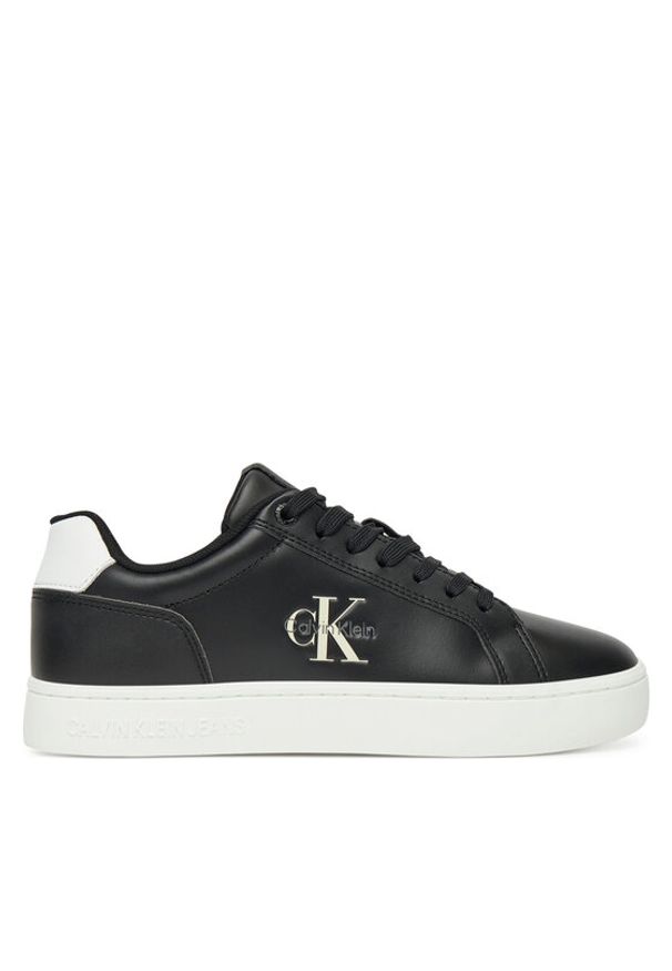 Calvin Klein Jeans Sneakersy Classic Cupsole Mono Lth Wn YW0YW01902 Czarny. Kolor: czarny. Materiał: skóra