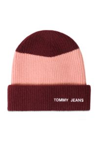 Tommy Jeans Czapka Tjw Academia Beanie AW0AW12623 Różowy. Kolor: różowy. Materiał: materiał #1