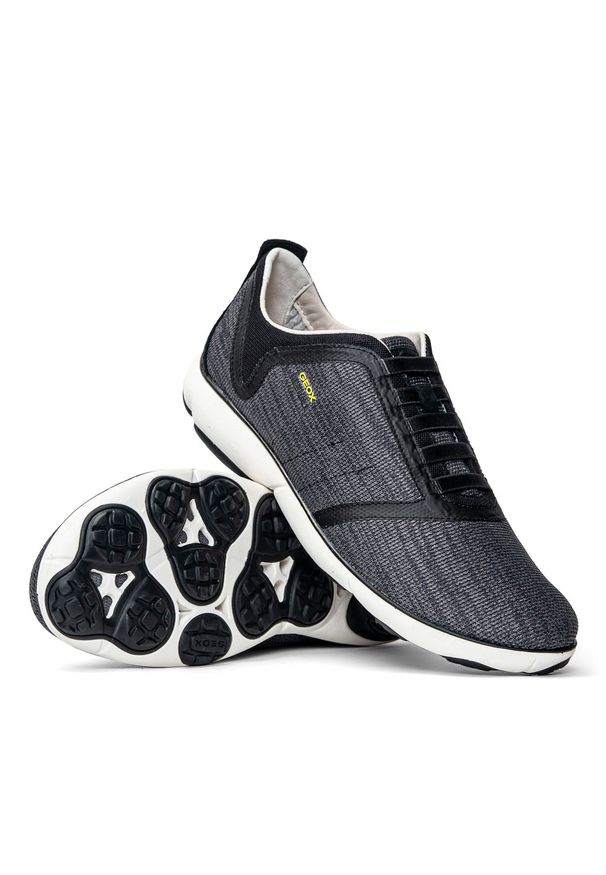 Geox - Sneakersy męskie szary GEOX U Nebula F. Kolor: szary. Materiał: materiał. Sport: bieganie