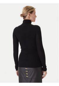 Elisabetta Franchi Golf MK-43B-57E2-V320 Czarny Regular Fit. Typ kołnierza: golf. Kolor: czarny. Materiał: wełna #3