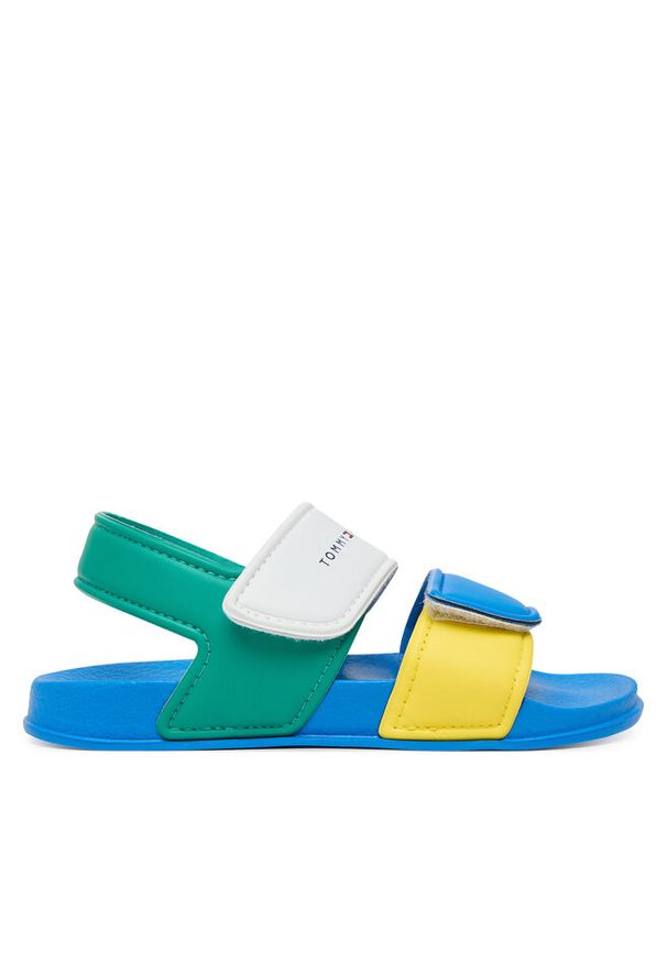 TOMMY HILFIGER - Sandały Tommy Hilfiger. Wzór: kolorowy