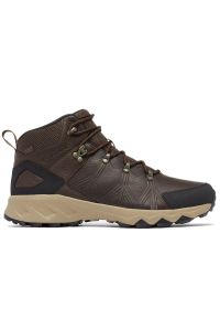 columbia - Buty Columbia Peakfreak II Mid Outdry 2044251231 - brązowe. Kolor: brązowy. Materiał: guma, skóra. Szerokość cholewki: normalna. Sport: turystyka piesza #1