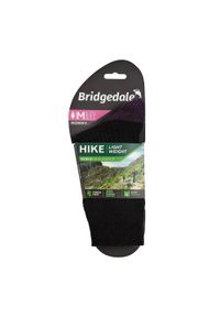 BRIDGEDALE - Skarpety do trekkingu męskie Bridgedale HIKE LW END BO ORI LD. Kolor: czarny. Materiał: wełna. Sport: turystyka piesza
