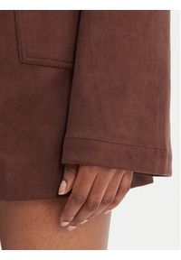 BARDOT - Bardot Koszula Lorenzo 59668TB1 Brązowy Boxy Fit. Kolor: brązowy. Materiał: skóra #5