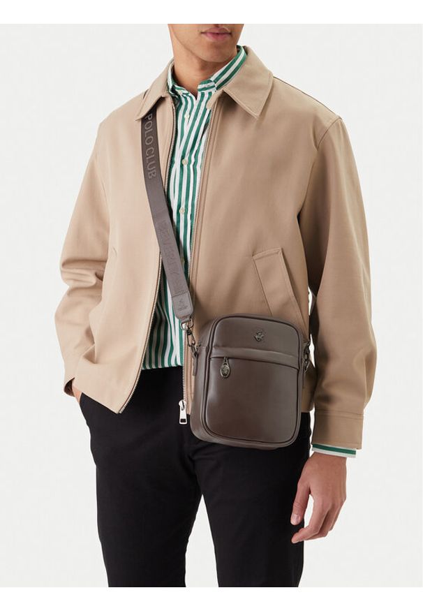 Beverly Hills Polo Club Saszetka CWBEO-BHPC-L-018-07 Brązowy. Kolor: brązowy. Materiał: skóra