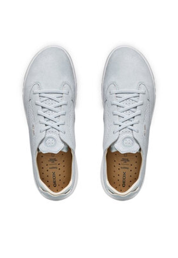 Geox Sneakersy D Aerantis D02HNA 00022 C0397 Błękitny. Kolor: niebieski. Materiał: skóra, zamsz