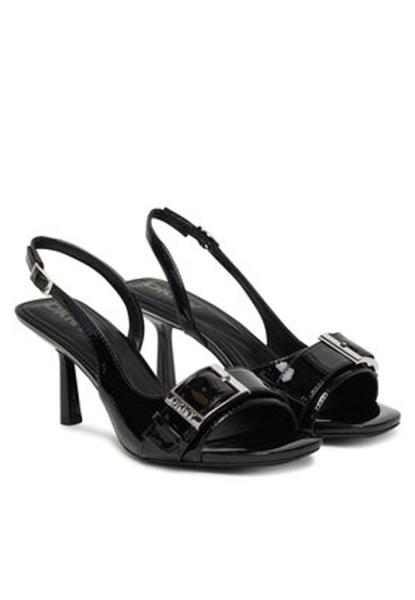 DKNY Sandały Nolana K1621237 Czarny. Kolor: czarny. Materiał: skóra
