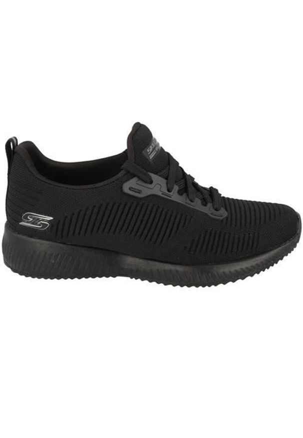 skechers - Buty do chodzenia damskie Skechers Bobs Squad. Zapięcie: sznurówki. Kolor: wielokolorowy, czarny. Materiał: materiał, syntetyk, tkanina. Szerokość cholewki: normalna. Sport: turystyka piesza