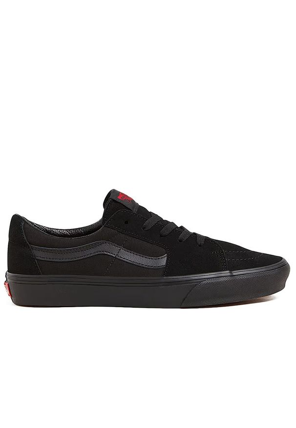 Buty unisex Vans Color Block SK8-Low VN0A4UUKENR1 - czarne. Okazja: na co dzień. Zapięcie: sznurówki. Kolor: czarny. Materiał: zamsz, materiał, guma. Szerokość cholewki: normalna. Model: Vans SK8