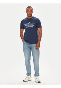 Guess T-Shirt Z5YI02 I3Z14 Granatowy Regular Fit. Kolor: niebieski. Materiał: bawełna #5
