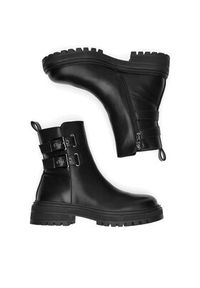 DeeZee Botki HY60208-3 Czarny. Kolor: czarny. Materiał: skóra #5