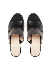 Calvin Klein Klapki Heel Mule 70 - Lth 2 Straps HW0HW02460 Czarny. Kolor: czarny. Materiał: skóra #2
