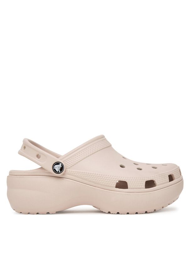 Klapki Crocs. Kolor: beżowy. Obcas: na platformie