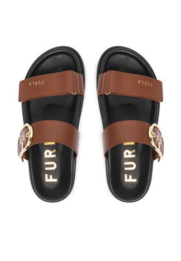 Furla Klapki Solea YL56SOE BX4513 CN 03B00 Brązowy. Kolor: brązowy. Materiał: skóra