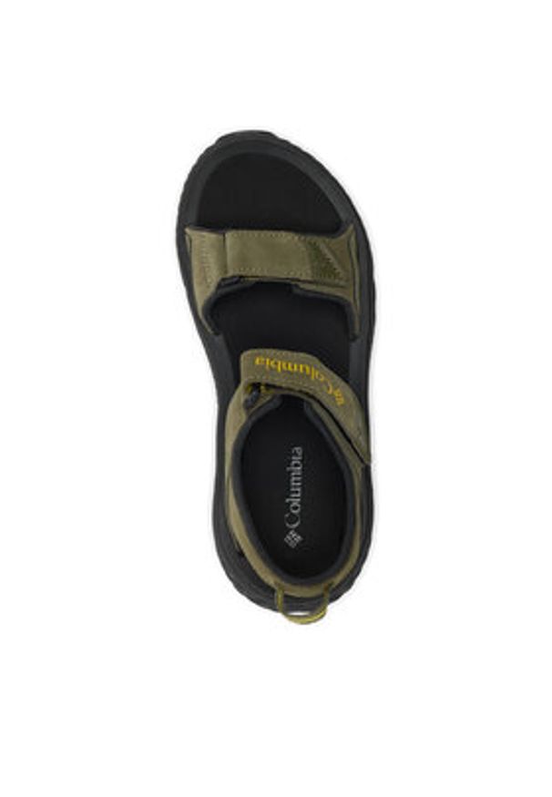columbia - Columbia Sandały Konos Hiker 2-Strap 2121561 Khaki. Kolor: brązowy. Materiał: zamsz, skóra