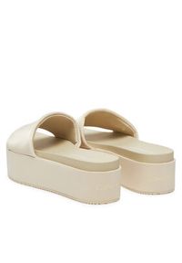 Calvin Klein Jeans Klapki Flatform Sandal Slide In Nylon YW0YW01791 Écru. Materiał: materiał