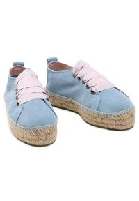 Manebi Espadryle Sneakers D M 3.0 E0 Błękitny. Kolor: niebieski. Materiał: zamsz, skóra #5