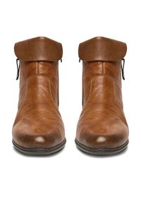 Rieker Botki Y07A8-22 Brązowy. Kolor: brązowy. Materiał: skóra #5