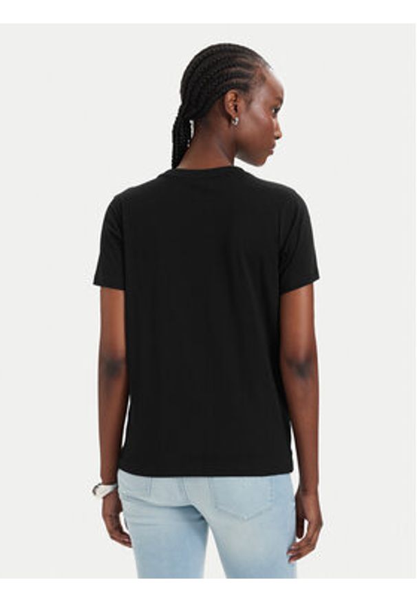 Guess T-Shirt W6GI15 K3035 Czarny Regular Fit. Kolor: czarny. Materiał: bawełna