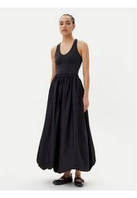 Pinko - PINKO Spódnica maxi Johnny 105214 A2LD Czarny Regular Fit. Kolor: czarny. Materiał: bawełna