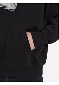Calvin Klein Bluza Motion Logo Mod Comfort Hoodie K10K111109 Czarny Regular Fit. Kolor: czarny. Materiał: bawełna #4
