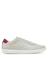 Calvin Klein Sneakersy Low Top Lace Up Tmbl Lth HM0HM01803 Beżowy. Kolor: beżowy. Materiał: skóra