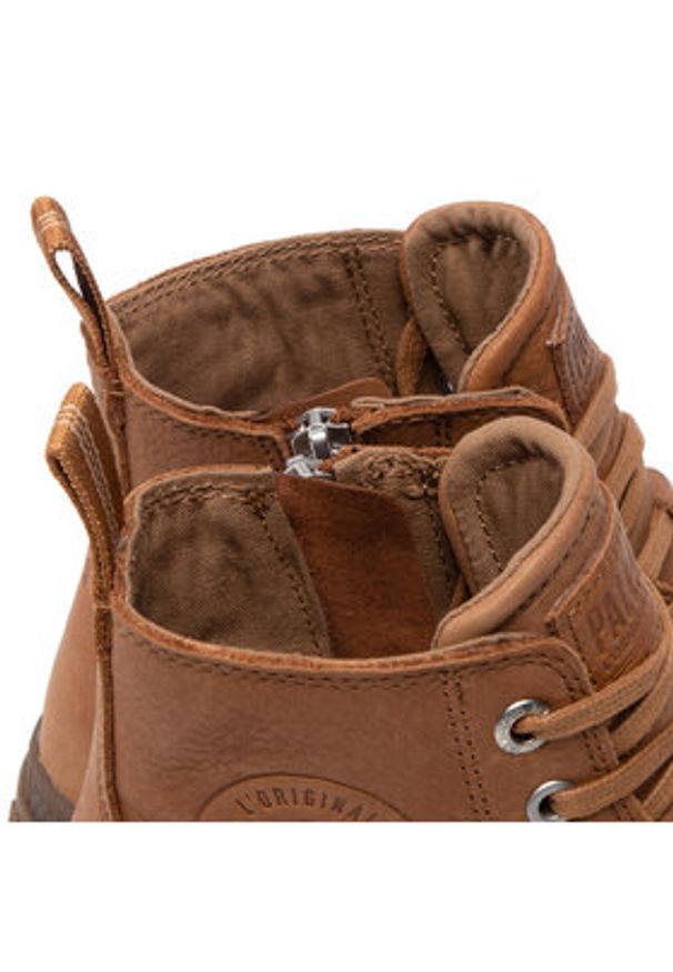 Palladium Trapery Pampa Zip Lth Ess 76888-252-M Brązowy. Kolor: brązowy. Materiał: nubuk, skóra