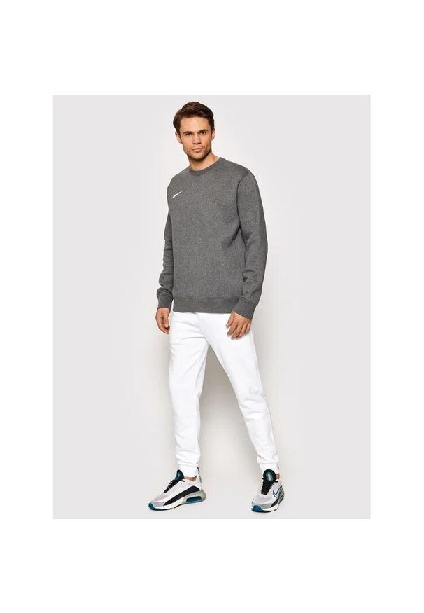 Bluzy sportowa męska Nike Park 20 Crew Fleece. Kolor: szary. Materiał: poliester, bawełna. Sport: fitness