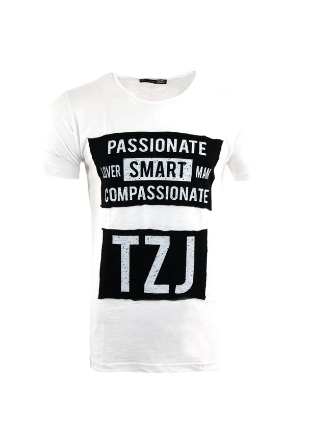 HSN - T-Shirt Tazzio dla Mężczyzn - Wygoda i Styl z Bawełny. Kolor: czarny, biały, wielokolorowy. Materiał: bawełna. Wzór: nadruk