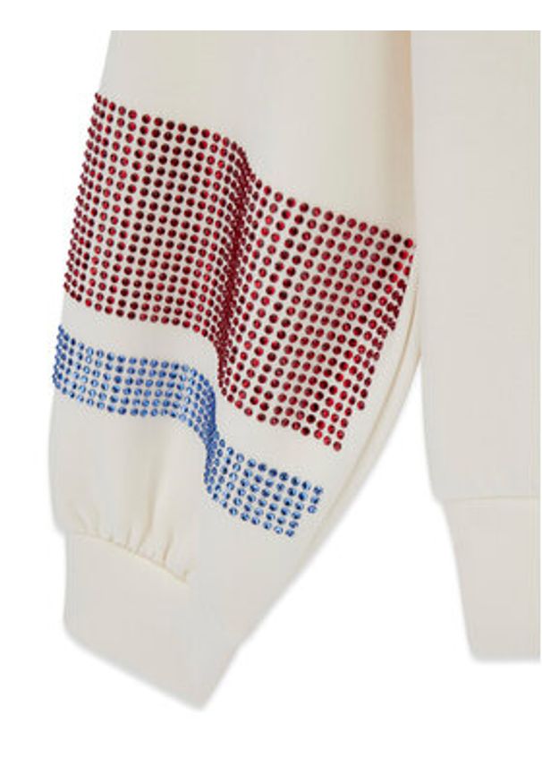 Guess Bluza J6RQ11 KCAY2 Écru Regular Fit. Materiał: syntetyk