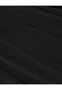 NORMA KAMALI - Sukienka mini Diana. Kolor: czarny. Materiał: materiał. Typ sukienki: dopasowane, asymetryczne. Długość: mini