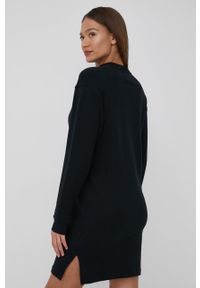 Calvin Klein Jeans sukienka bawełniana kolor czarny mini oversize. Kolor: czarny. Materiał: bawełna. Typ sukienki: oversize. Długość: mini