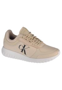 Buty Calvin Klein Runner Laceup W YW0YW00466-AEO beżowy. Zapięcie: sznurówki. Kolor: beżowy. Materiał: jeans, guma