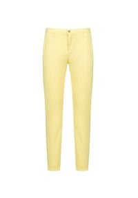Alberto - Spodnie ALBERTO ROB-SUPERFINE GABARDINE. Kolor: żółty. Materiał: bawełna #1