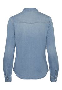Vero Moda Koszula jeansowa Maria 10277523 Błękitny Slim Fit. Kolor: niebieski. Materiał: bawełna #4