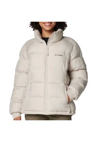 columbia - Kurtka Columbia Pike Lake Full Zip 2089311278 - biała. Kolor: biały. Materiał: poliester, materiał, puch. Technologia: Omni-Heat (Columbia). Sezon: zima