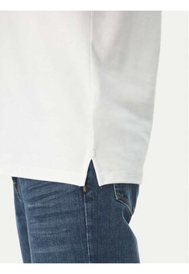 Calvin Klein Polo LV04LC239G Biały Regular Fit. Typ kołnierza: polo. Kolor: biały. Materiał: bawełna