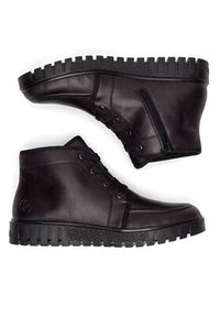 Rieker Trzewiki Y3407-35 Bordowy. Kolor: czerwony. Materiał: materiał #7