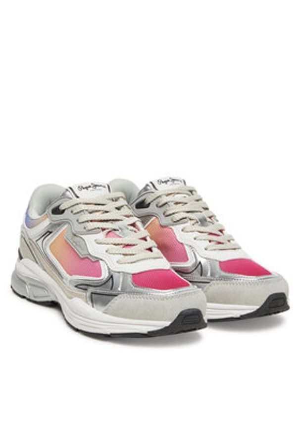 Pepe Jeans Sneakersy PLS60030 Szary. Kolor: szary. Materiał: zamsz, skóra